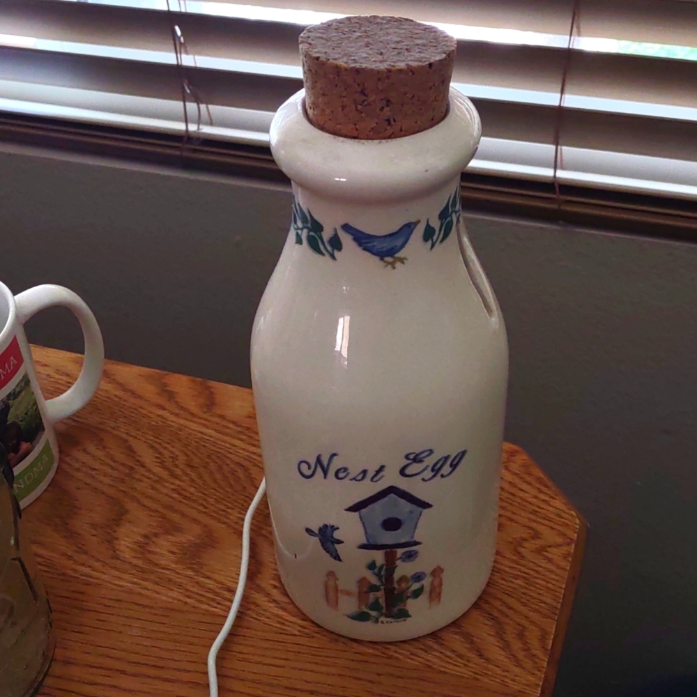 Old fashioned milk bottle